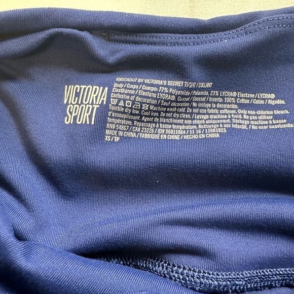 EUC Victoria Sport Women’s Knockout by VS Blue Full Length Leggings - Size XS - Picture 5 of 7